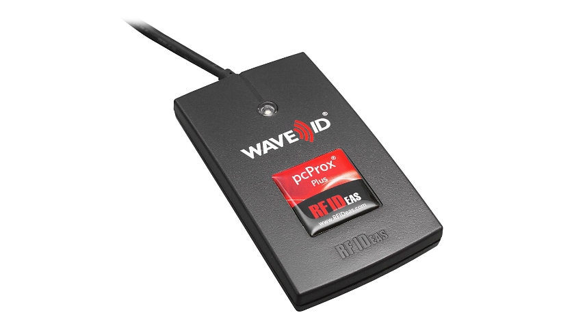 RF IDeas WAVE ID Plus Keystroke V2 Black Reader - RF proximity reader - RS-