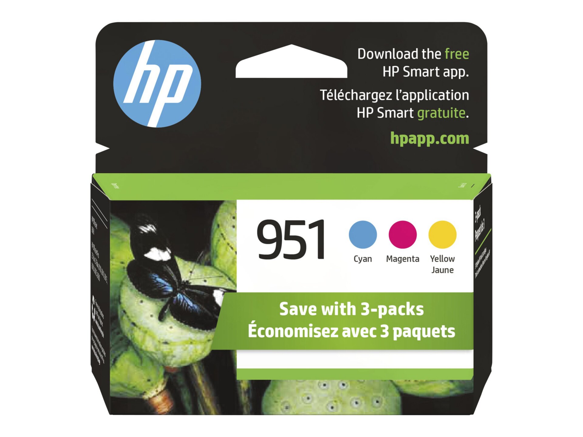 HP 951 Original Standard Yield Inkjet Ink Cartridge - Cyan, Magenta, Yellow