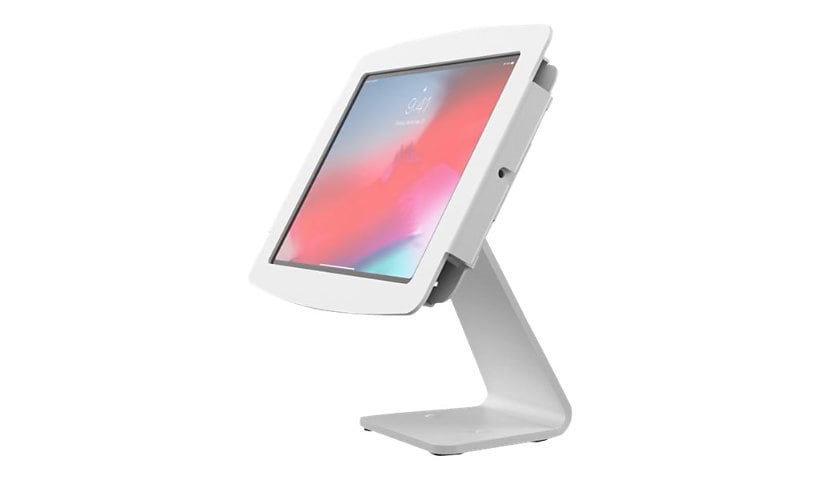 Compulocks iPad 10.2" Space Enclosure Rotating Counter Stand mounting kit - for tablet - white