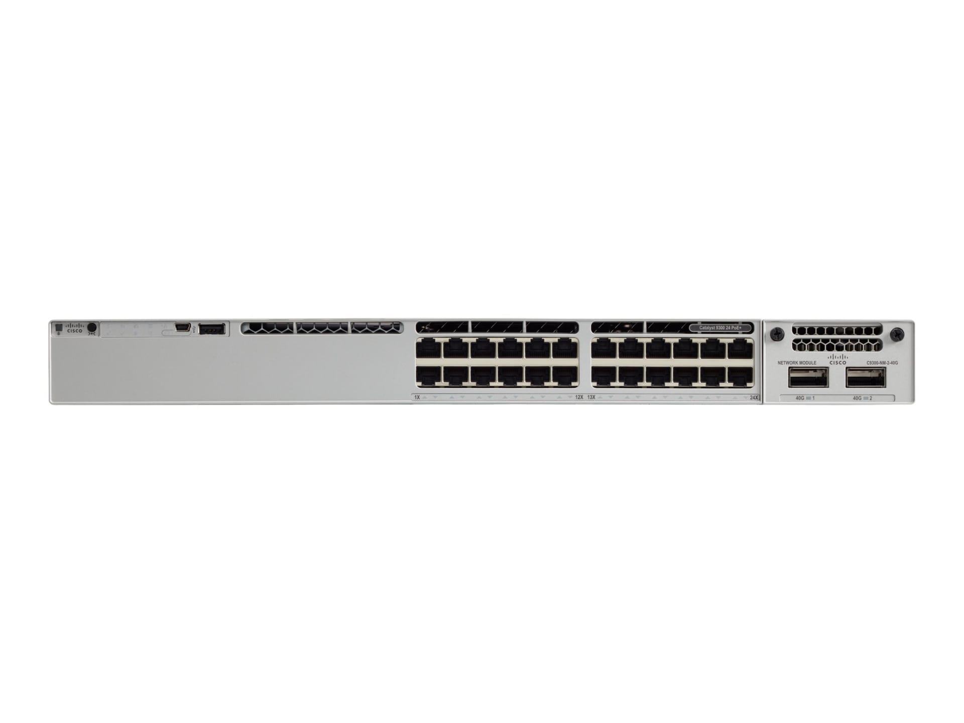 Cisco Catalyst 9300 - Network Essentials - switch - 24 ports - managed - ra