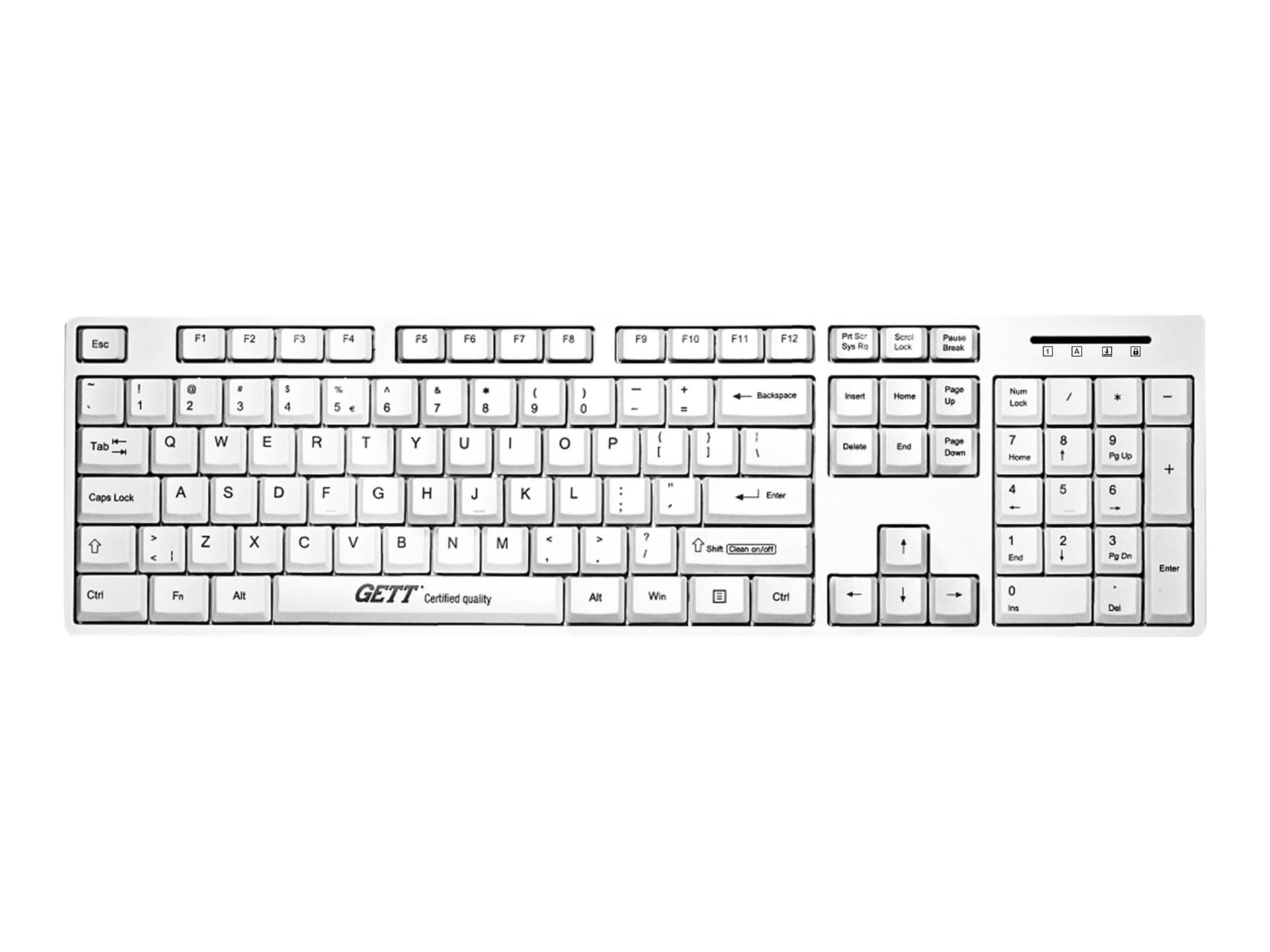 GETT - keyboard - white Input Device