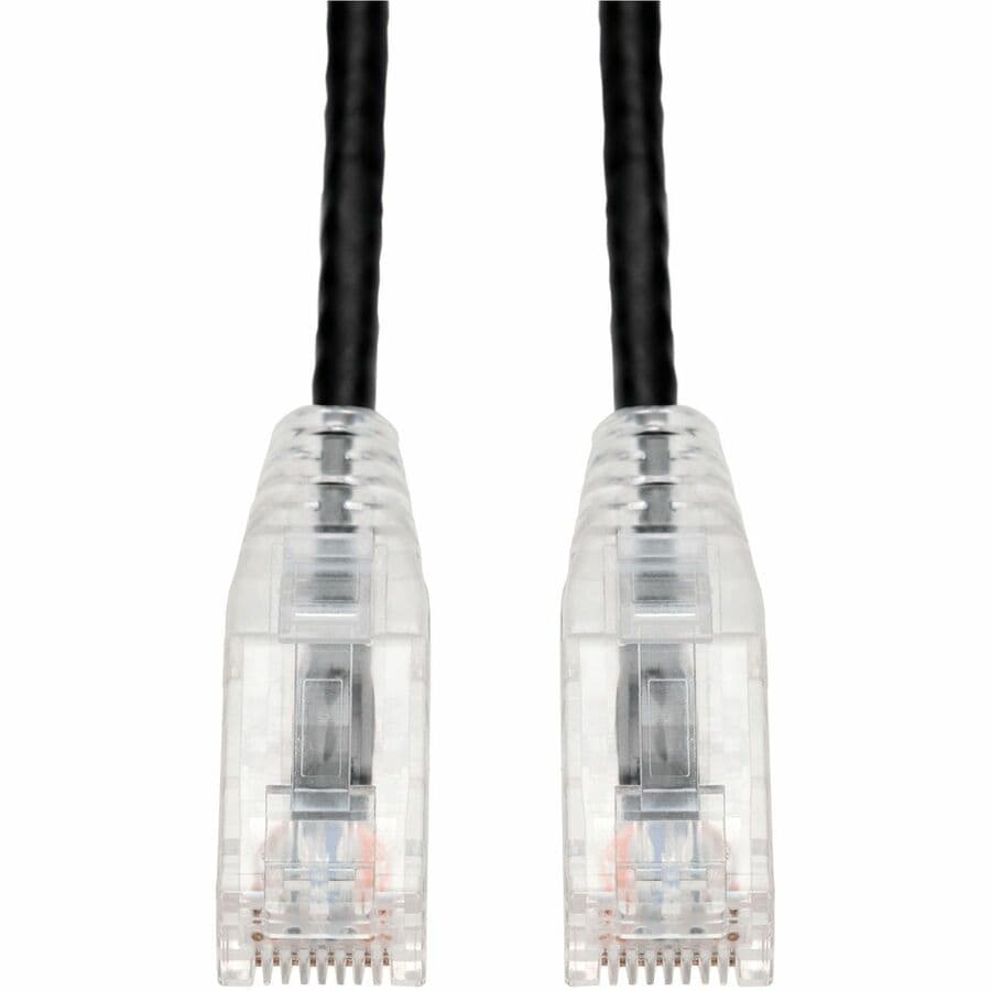 Proline 1ft Black CAT 6 Slim PVC Ethernet Cable Snagless Clear-Claw RJ-45 M