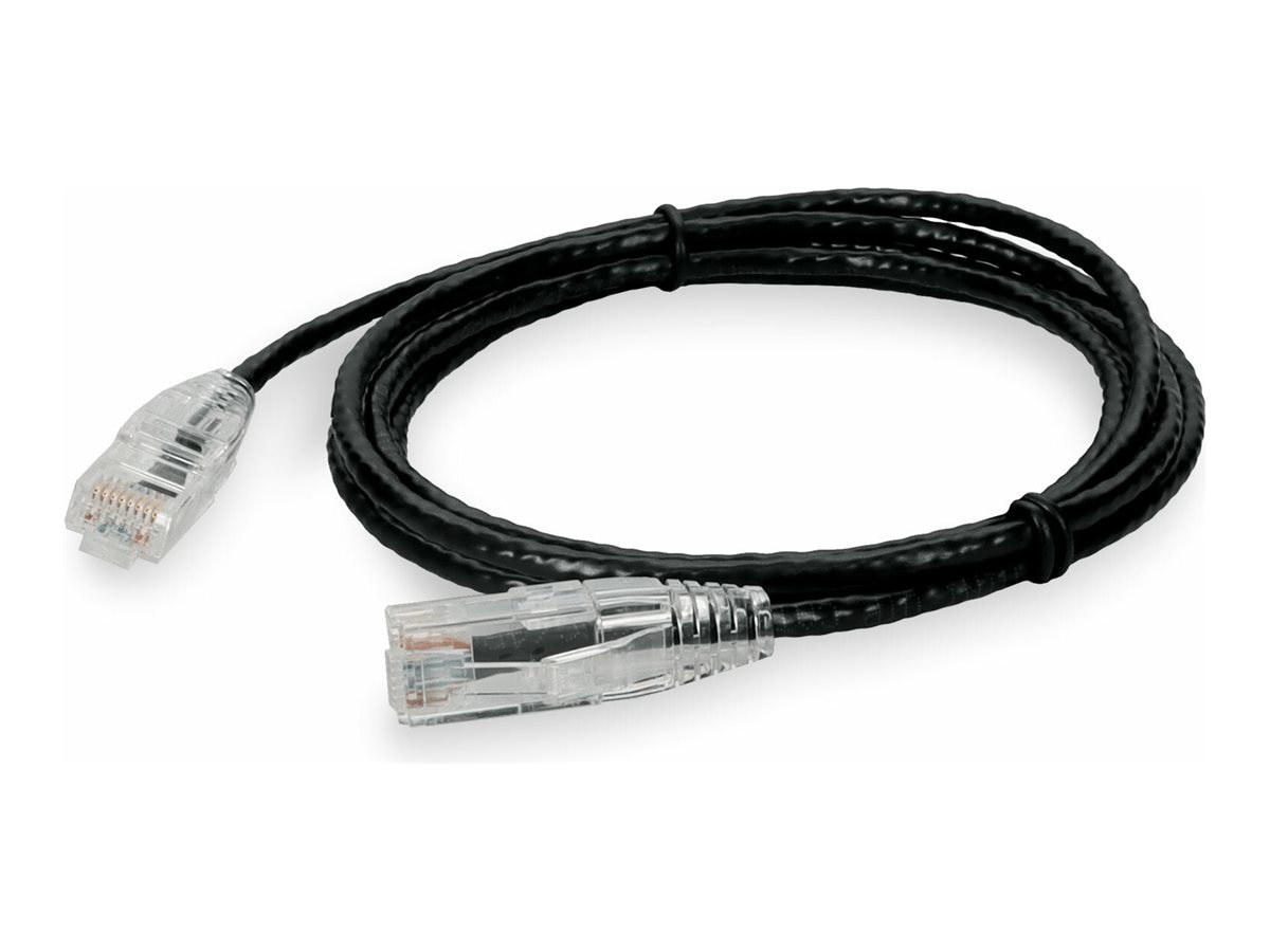 Proline 10ft RJ-45 (M)/RJ-45 (M) Straight Black Cat6 Slim UTP PVC Cable