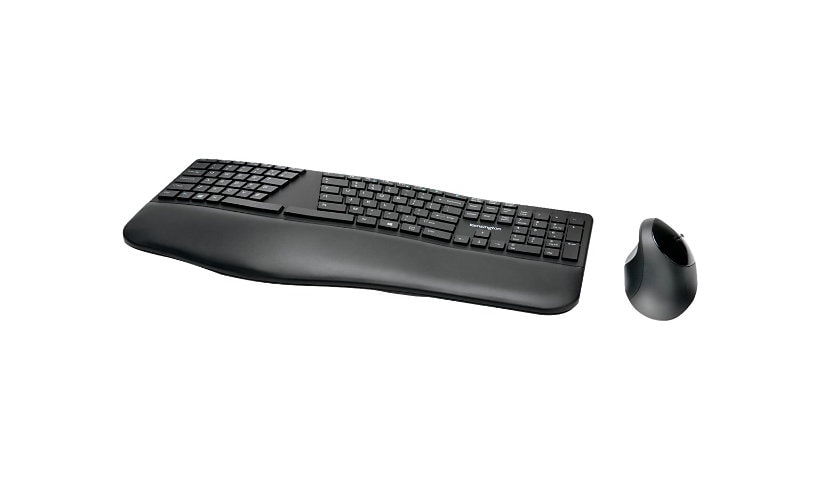 Kensington Pro Fit Ergo Wireless Keyboard and Mouse - ensemble clavier et souris - US - noir