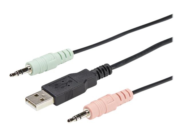 Thumbnail 2 of 9 for StarTech.com 2 Port DisplayPort KVM Switch - 4K 60Hz - UHD DP 1.2 USB KVM Switch w/ 4ft Cables & Audio - Bus Powered