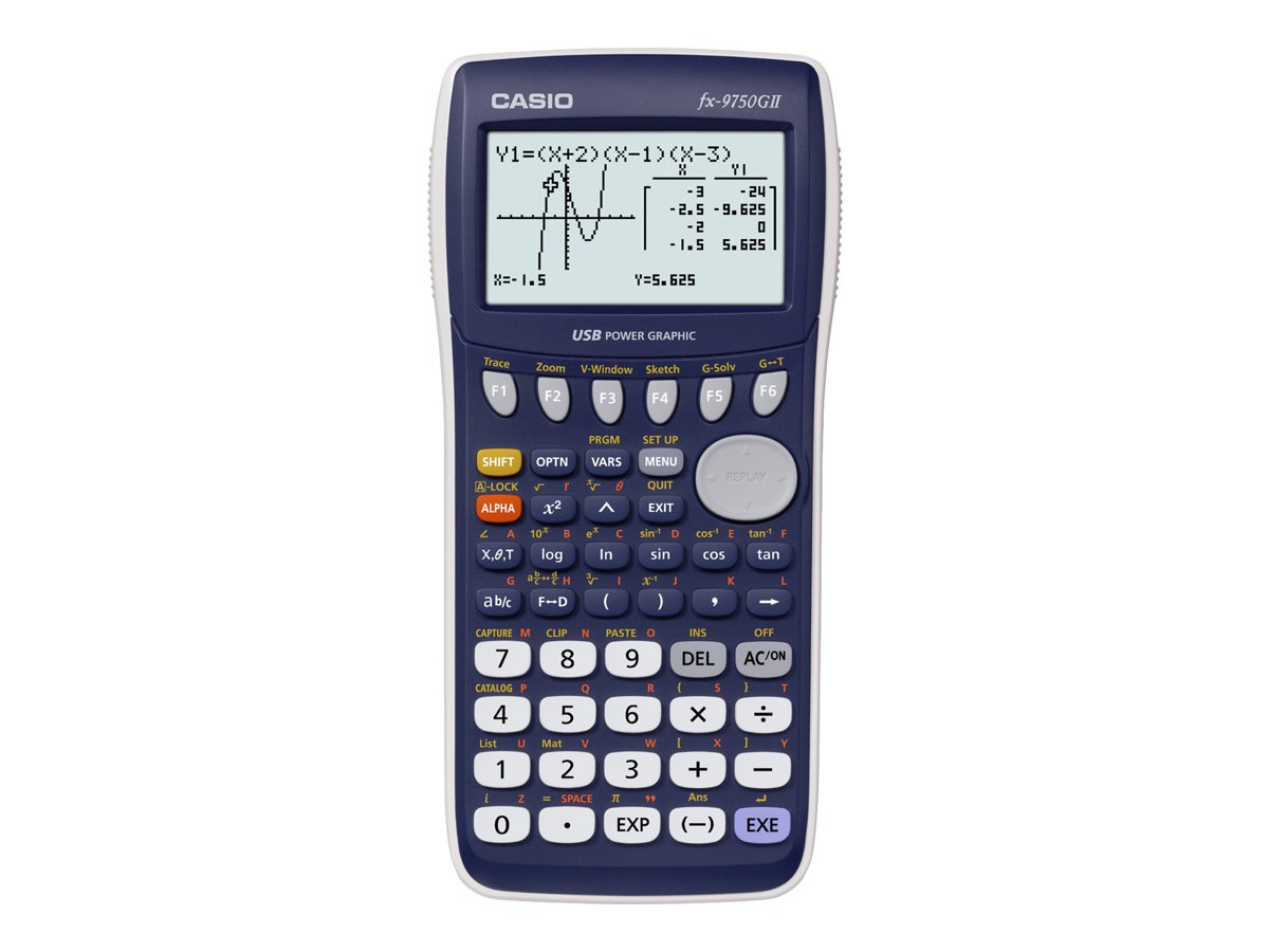 Casio Fx 9750gii Graphing Calculator Fx 9750giiwe L Ih Office Supplies Cdw Com