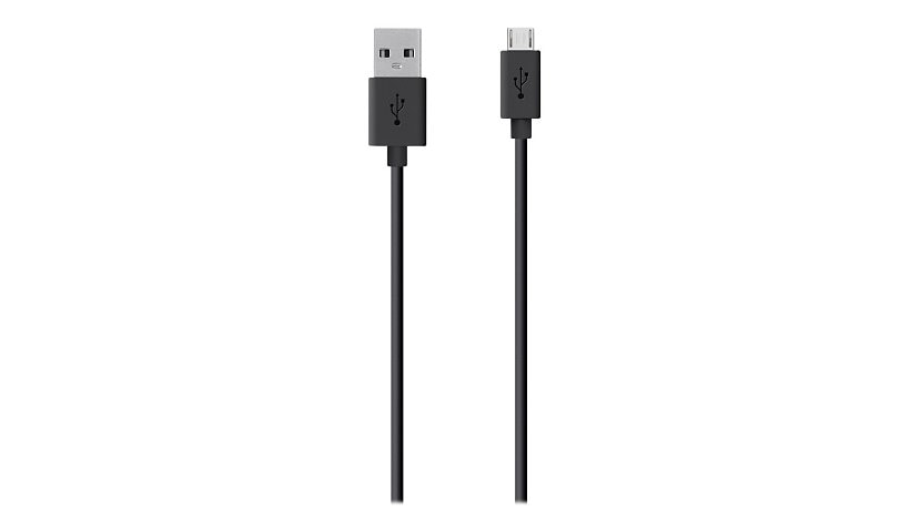 Belkin MIXIT 4ft Micro USB ChargeSync Cable, Black - USB cable - Micro-USB