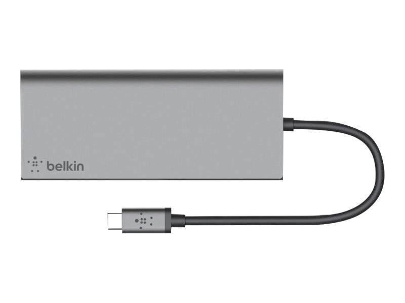 Belkin USB-C Hub & Docking Station Multimedia + Charge Adapter - 60W PD