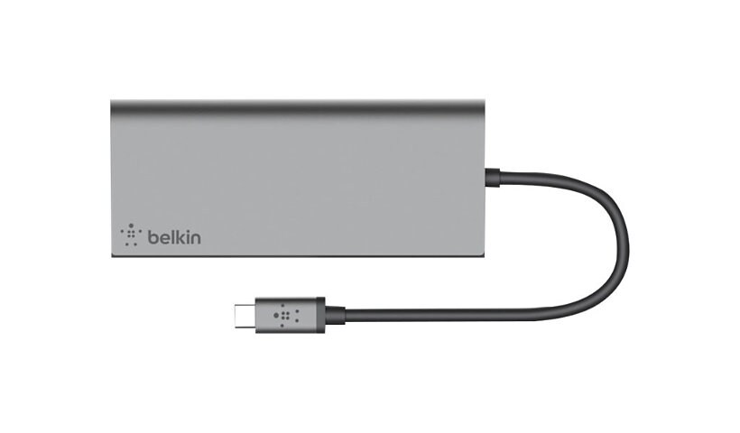 Belkin USB-C 6-in-1 Multiport Adapter, Laptop Docking Station, 4k HDMI, 60W Power Delivery