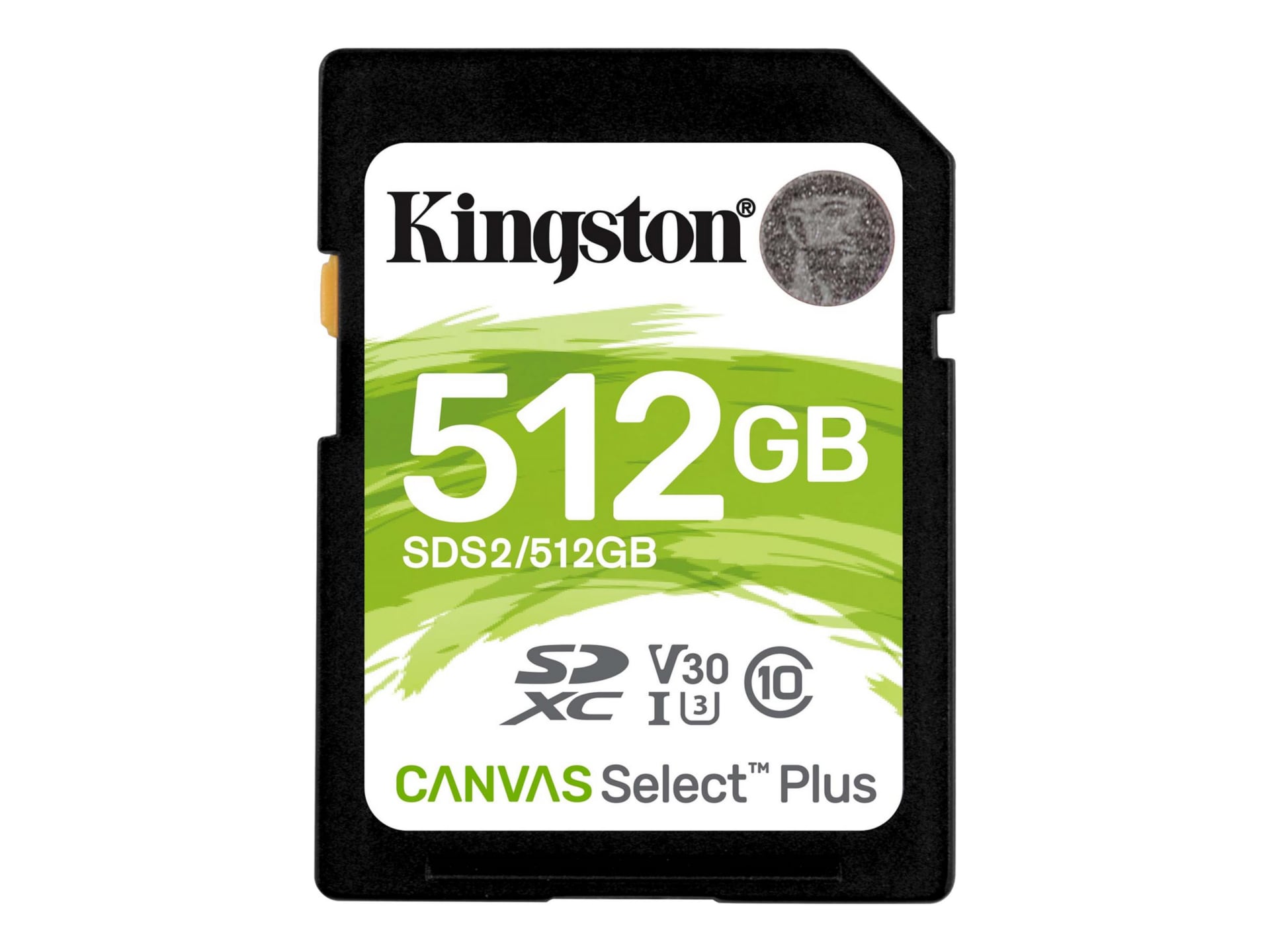 Kingston Canvas Select Plus - flash memory card - 512 GB - SDXC UHS-I