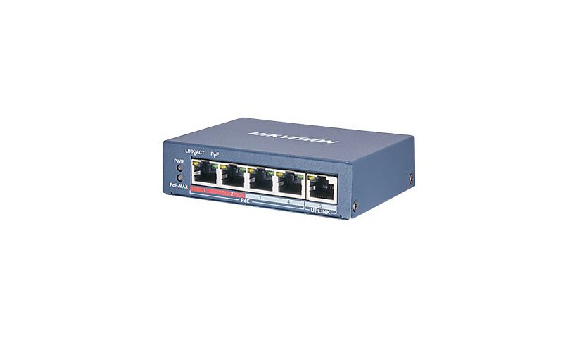 Hikvision DS-3E0105P-E2 - switch - 4 ports - unmanaged