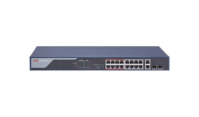 Hikvision DS-3E0318P-E2 - switch - 16 ports - unmanaged