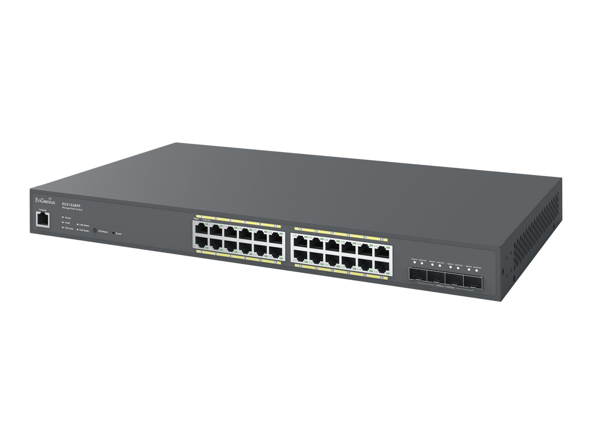 EnGenius Cloud Switch Series ECS1528FP - switch - 24 ports - managed - rack-mountable