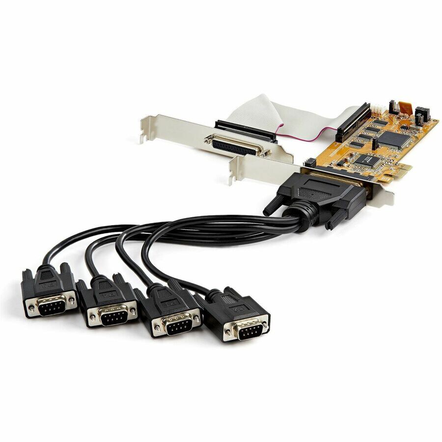 StarTech.com 8-Port PCI Express RS232 Serial Adapter Card - PCIe Serial DB9 Controller - 15kV ESD