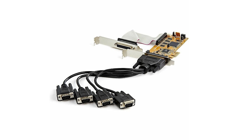 StarTech.com 8-Port PCI Express RS232 Serial Adapter Card - PCIe Serial DB9 Controller - 15kV ESD