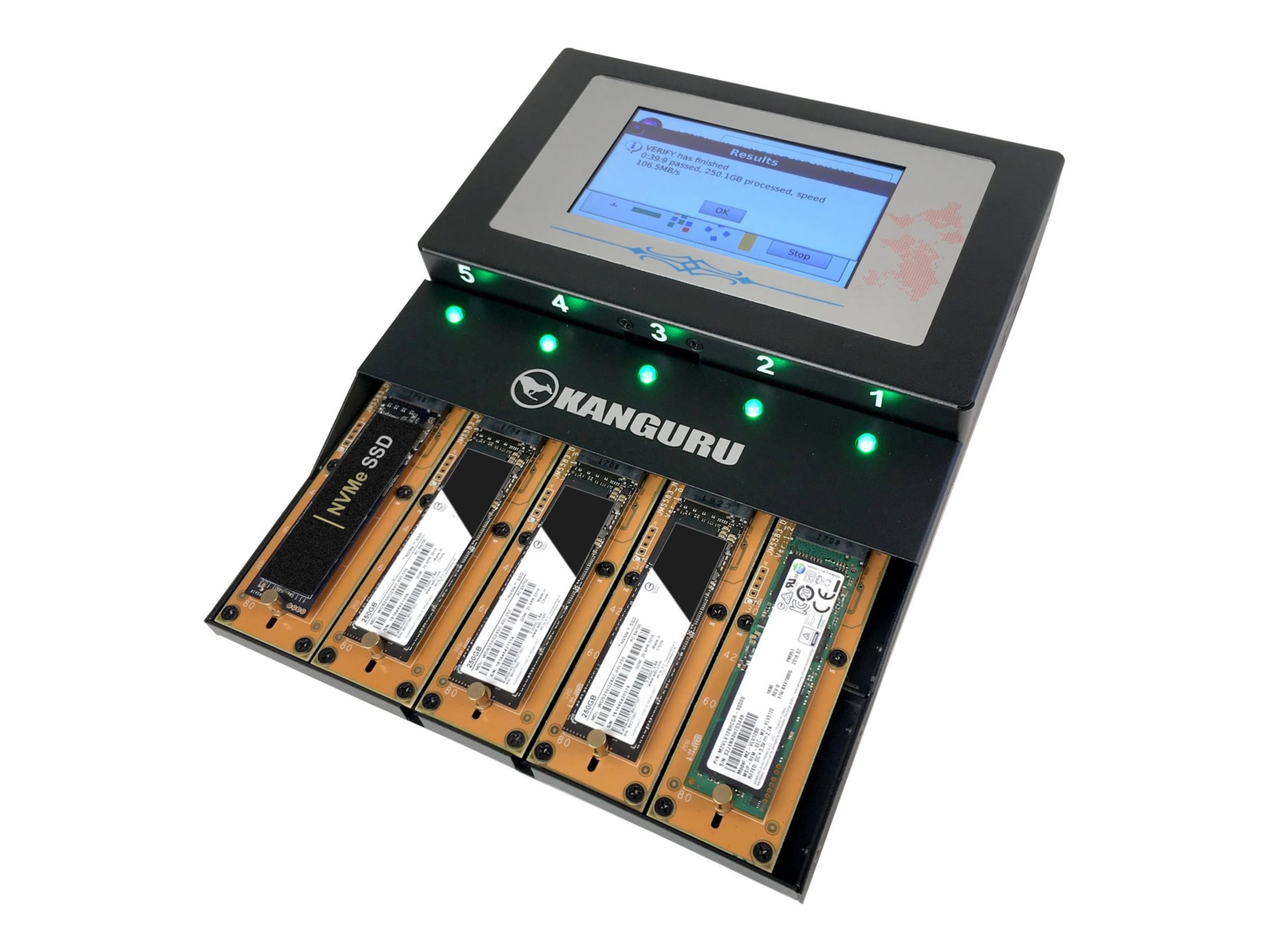 KanguruClone 4 M.2 NVMe SSD Duplicator - SSD duplicator/eraser