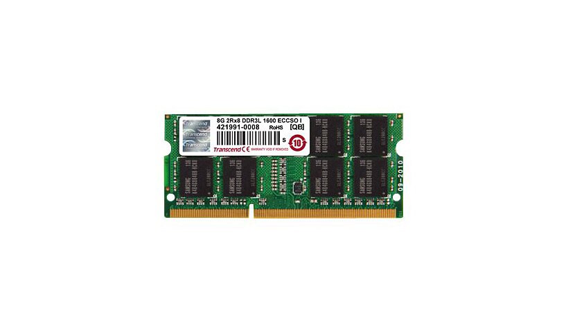 Transcend Industrial Grade - DDR3L - 8 GB - SO-DIMM 204-pin - unbuffered