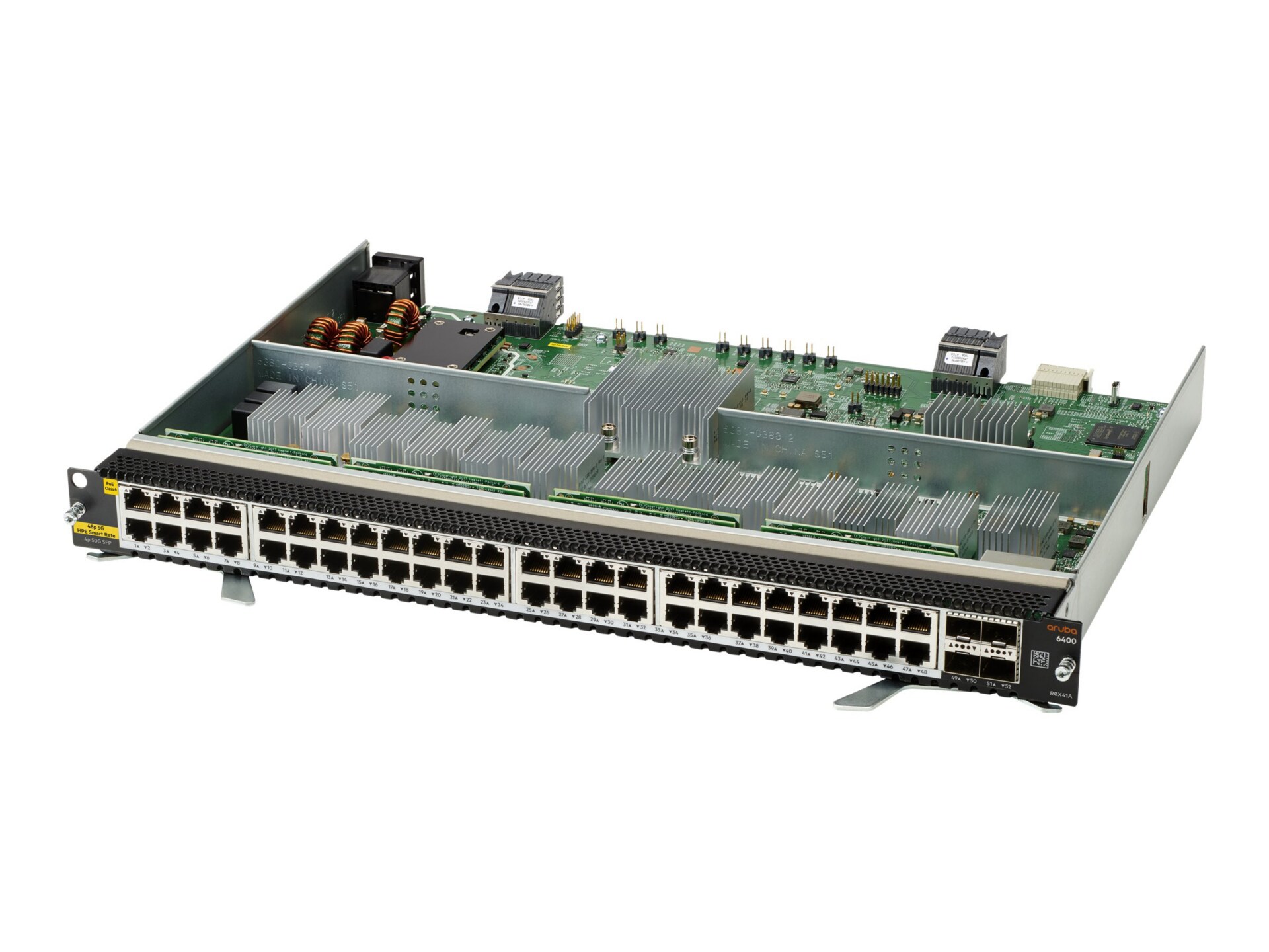 HPE Aruba Line Module - expansion module - 5GBase-T x 48 + 50 Gigabit SFP56 x 4