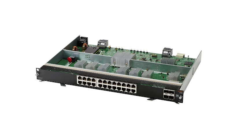 HPE Aruba 6400 - expansion module - 10Gb Ethernet x 24 + 1Gb Ethernet/10Gb Ethernet/25Gb Ethernet/50Gb Ethernet SFP56 x