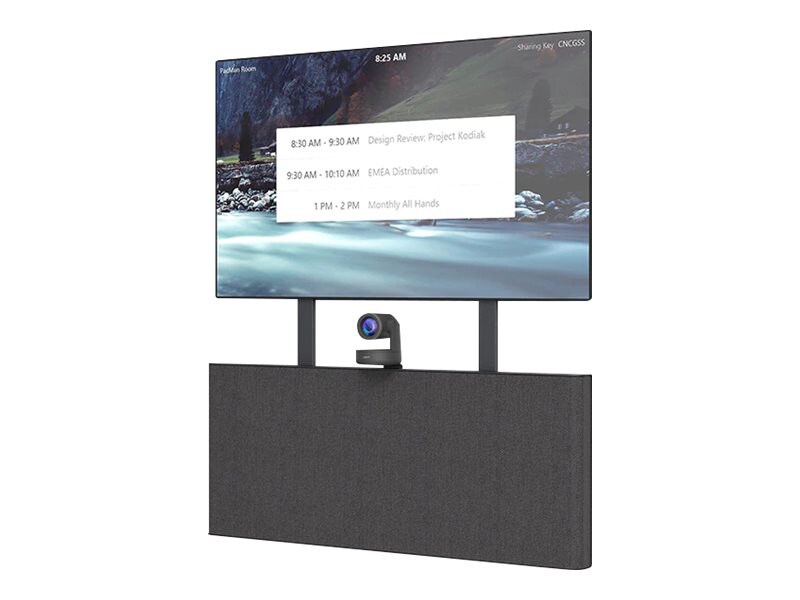 Heckler AV Credenza 2U - cabinet unit - for video conferencing system - black gray