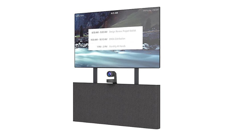 Heckler AV Credenza 2U - cabinet unit - for video conferencing system - black gray