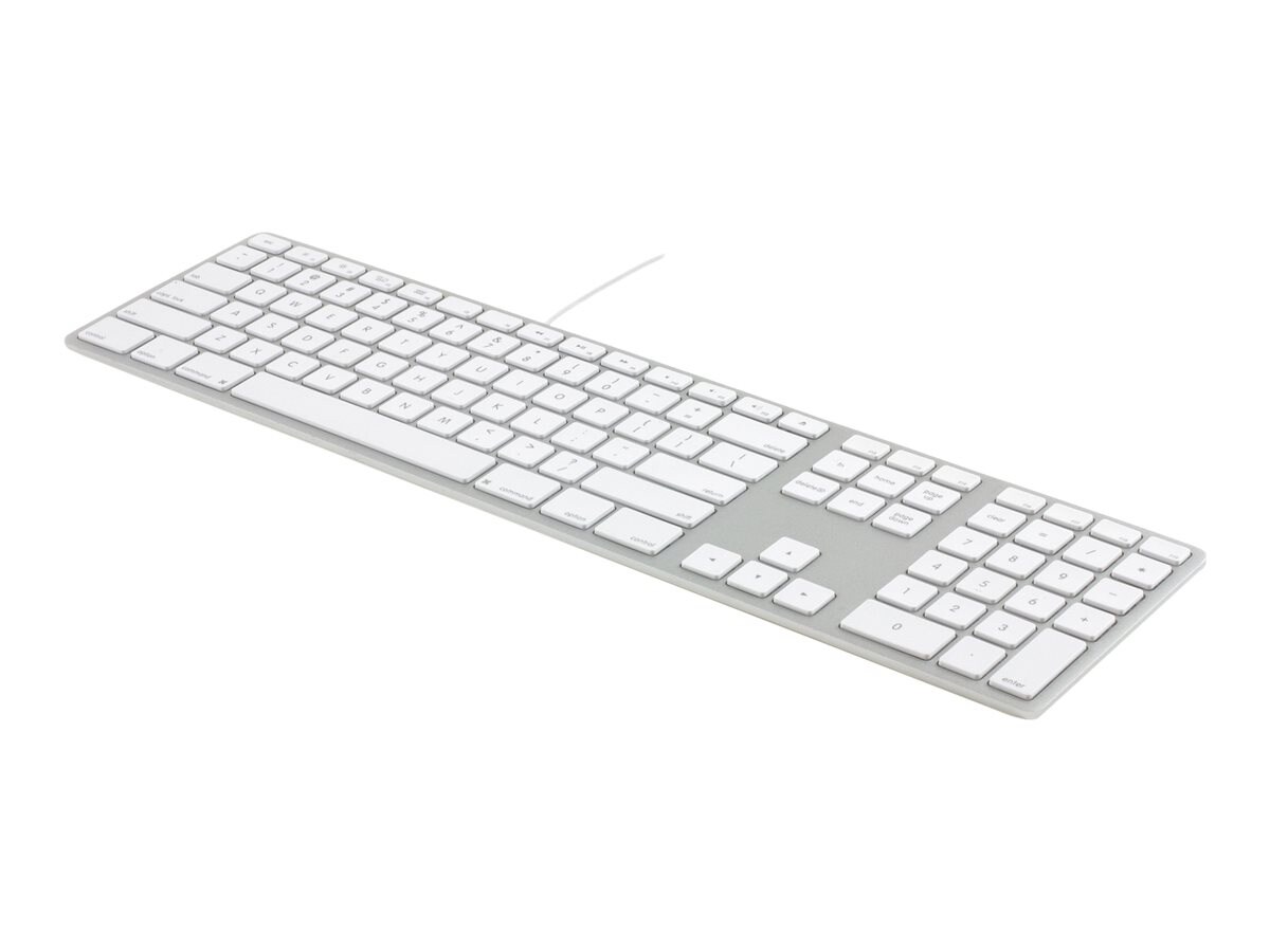 Matias Wired Aluminum - keyboard - Canadian French - silver