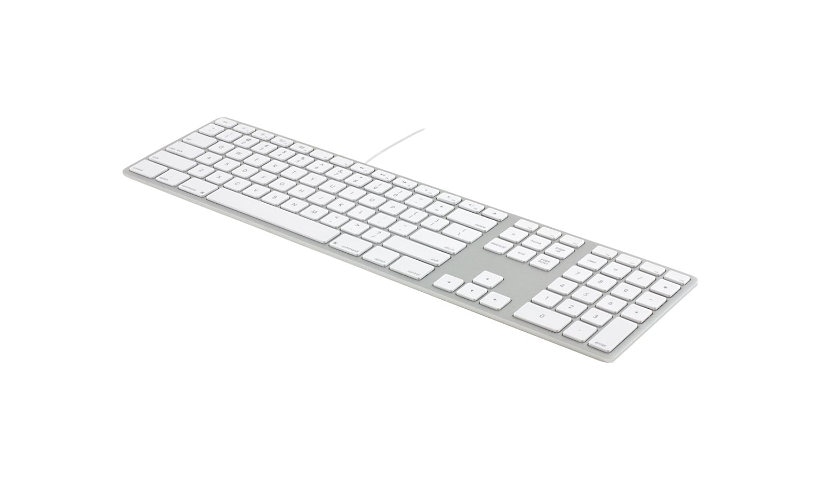 Matias Wired Aluminum - keyboard - Canadian French - silver