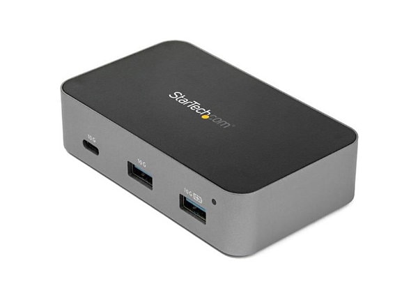 StarTech.com 4-Port USB C Hub - USB 3.2 Gen 2 (10 Gbps) - 3x USB-A & 1x USB-C  - Powered - Universal Adapter Included - HB31C3A1CS - USB Hubs 