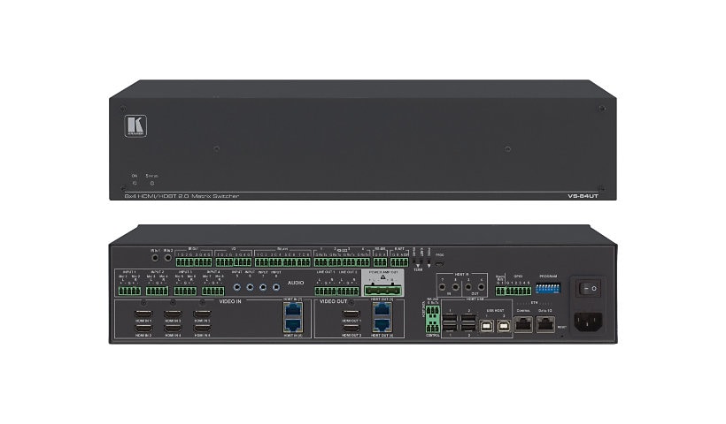 Kramer VS-84UT 8x4 4K60 4:2:0 HDMI/HDBaseT 2.0 Matrix Switcher - video/audi