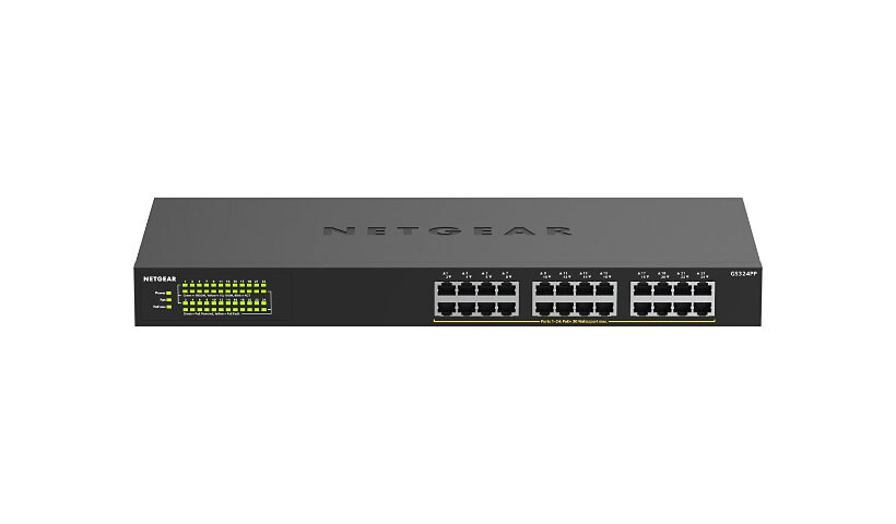 NETGEAR GS324PP - switch - 24 ports - unmanaged - rack-mountable
