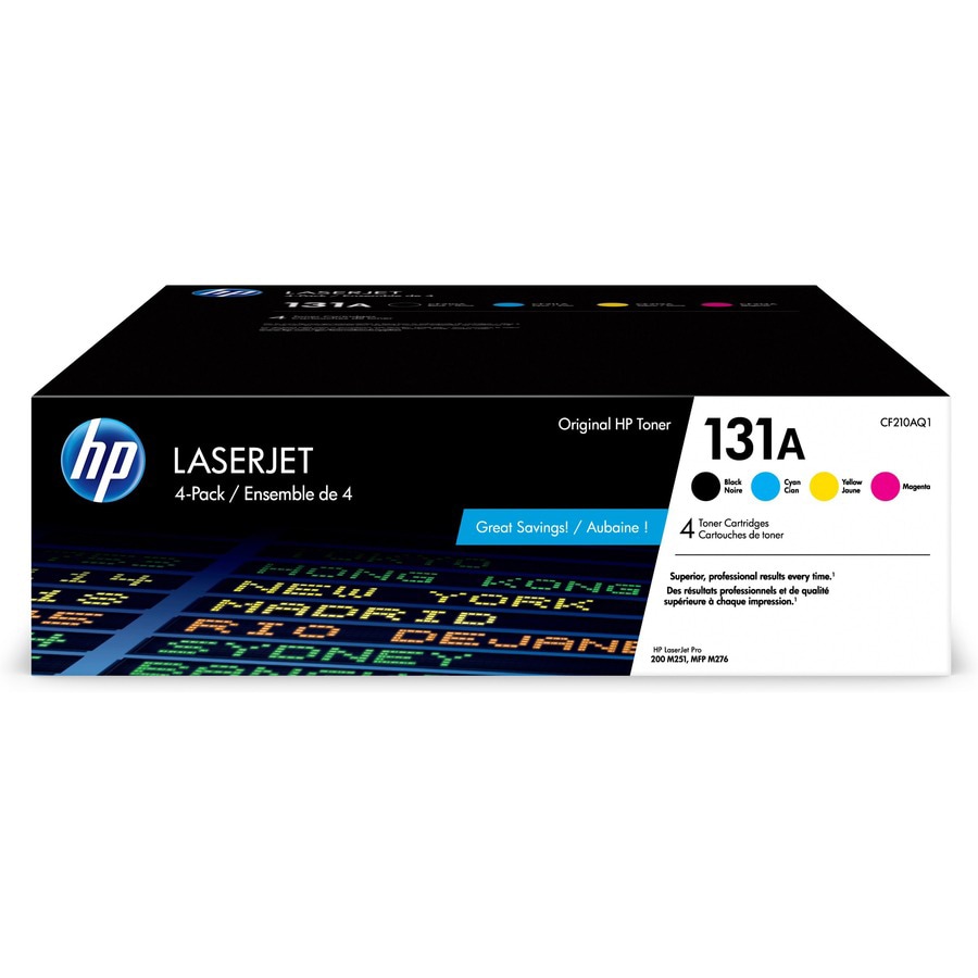 HP 131A Original Laser Toner Cartridge - Combo Pack - Black, Cyan, Magenta,