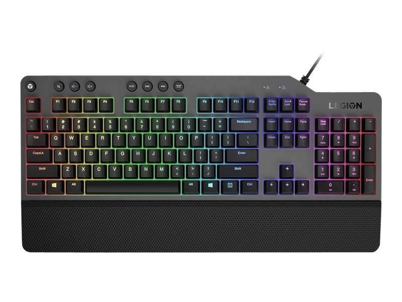 Lenovo Legion K500 - clavier - US - noir, gris de fer Périphérique d'entrée