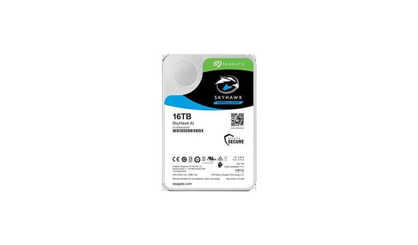 Seagate SkyHawk AI ST16000VE000 - hard drive - 16 TB - SATA 6Gb/s