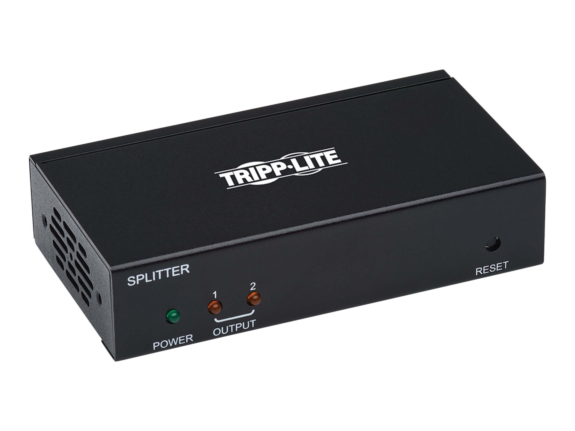 Tripp Lite HDMI over Cat6 Splitter/Extender & PoC and Multi-Resolution Support, 2 Ports - 4K @ 60 Hz, 4:4:4, HDR, TAA -