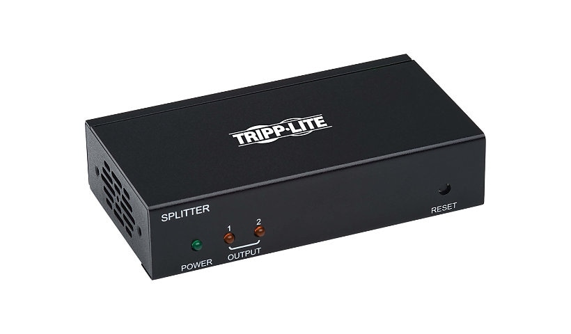Tripp Lite HDMI over Cat6 Splitter/Extender &amp; PoC and Multi-Resolution Support, 2 Ports - 4K @ 60 Hz, 4:4:4, HDR,