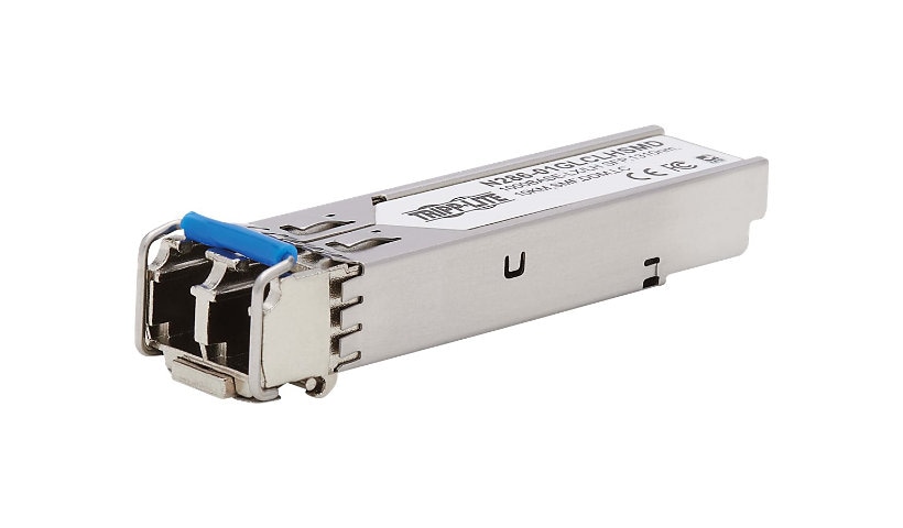 Tripp Lite Cisco-Compatible GLC-LH-SMD SFP Transceiver - 10/100/1000Base-LX/LH, DDM, SMF, LC, 1310 nm, 10 km - SFP