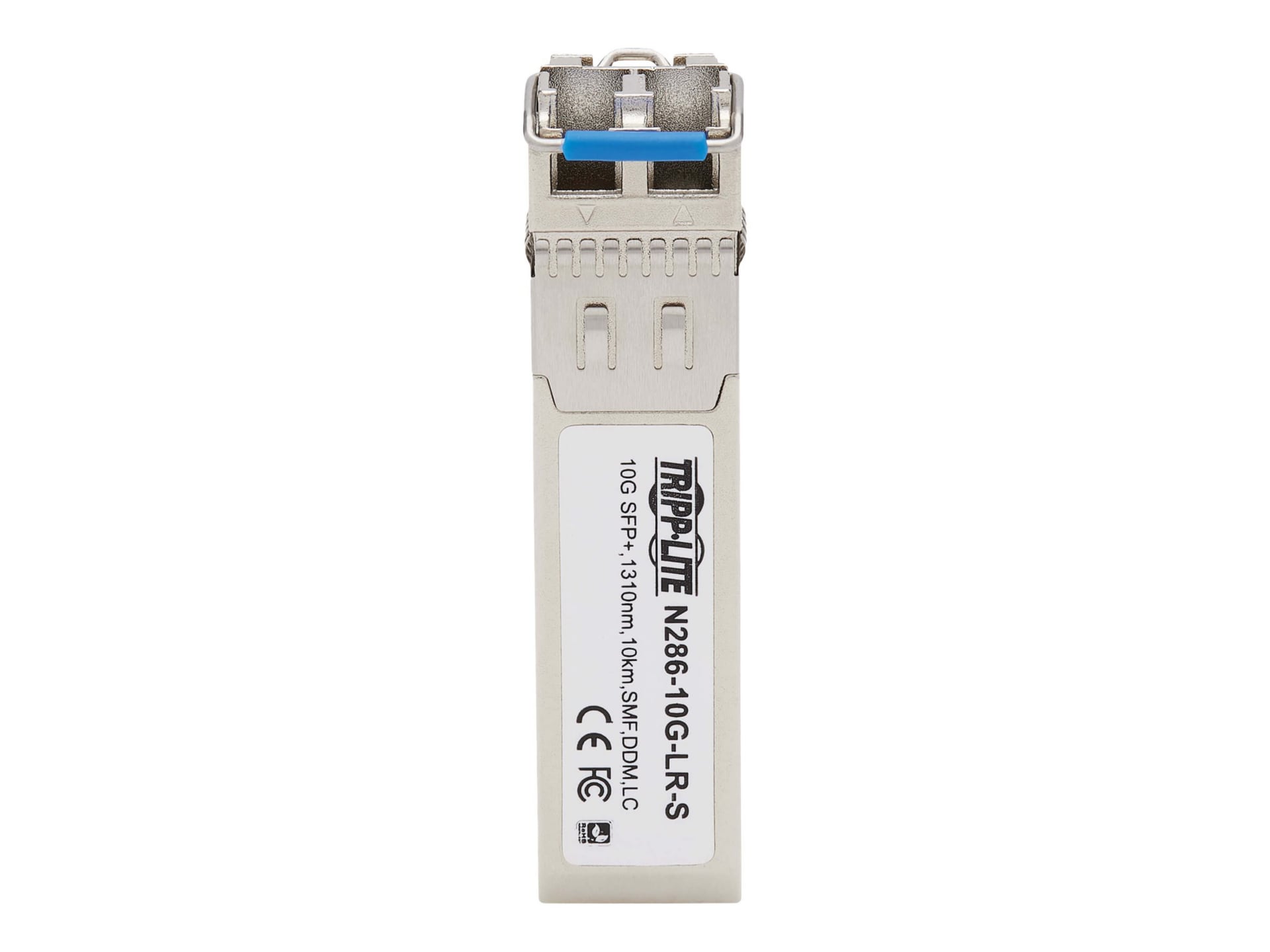 Tripp Lite Cisco-Compatible SFP-10G-LR-S SFP+ Transceiver - 10GBase-LR, DDM, SMF, LC, 1310 nm, 10 km (6.1 mi.) - SFP+