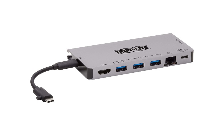 Tripp Lite USB C Docking Station USB Hub 4k w/ HDMI, Gbe Gigabit Ethernet,  SD Card Reader, PD Charging - docking station - U442-DOCK5D-GY - Docking  Stations & Port Replicators 