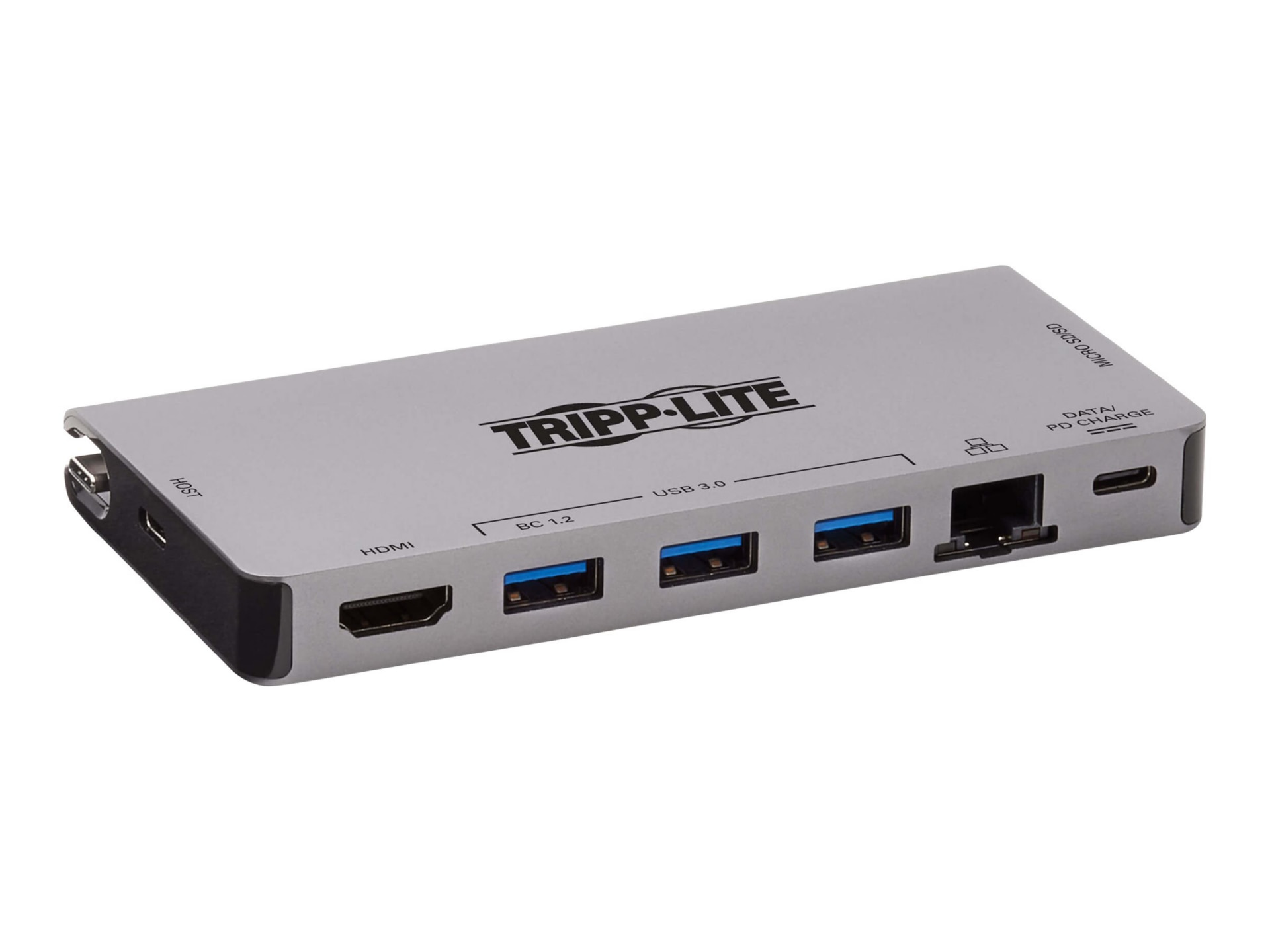 Thumbnail 2 of 13 for Eaton Tripp Lite Series USB C Docking Station USB Hub 4k w/ HDMI, Gbe Gigabit Ethernet, SD Card Reader, PD Charging -