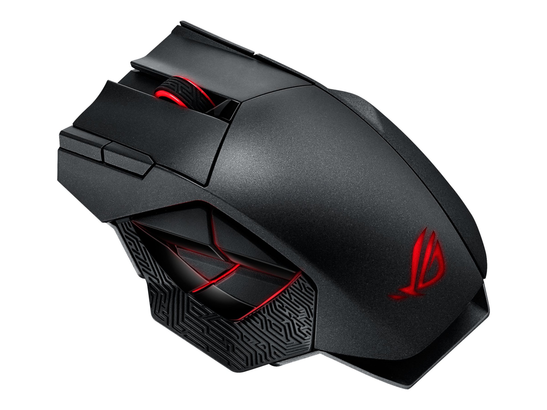 Asus ROG Spatha - mouse - USB, 2.4 GHz - titanium black