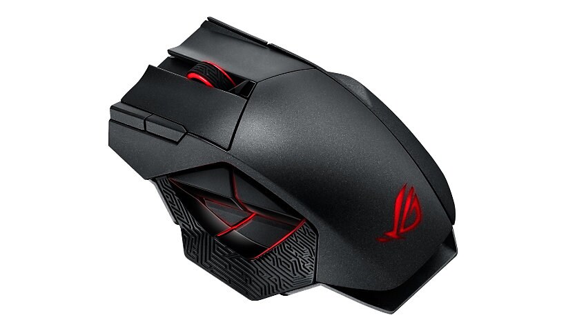 Asus ROG Spatha - mouse - USB, 2.4 GHz - titanium black