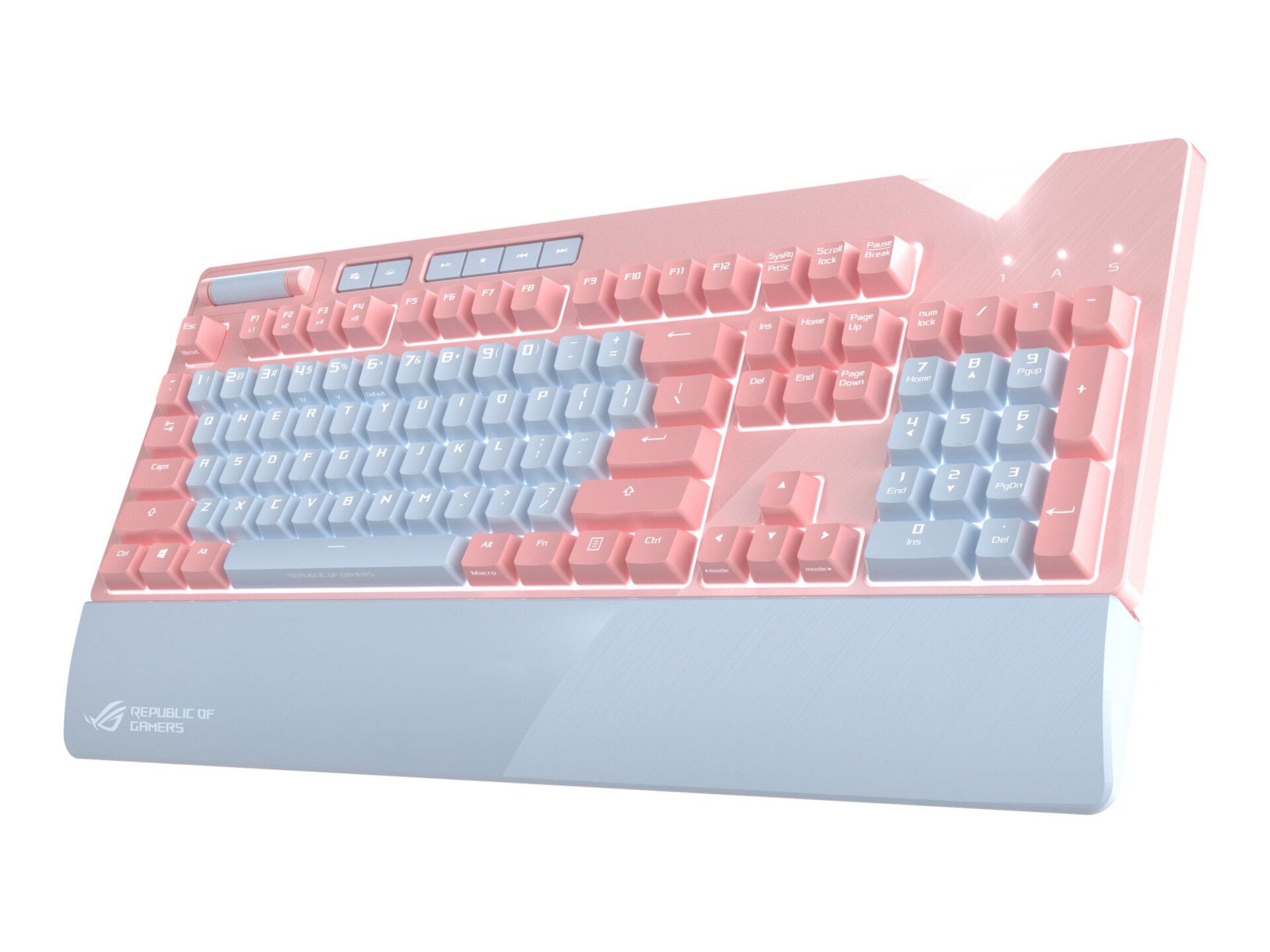 Asus ROG Strix Flare PNK LTD - keyboard - US - gray, pink