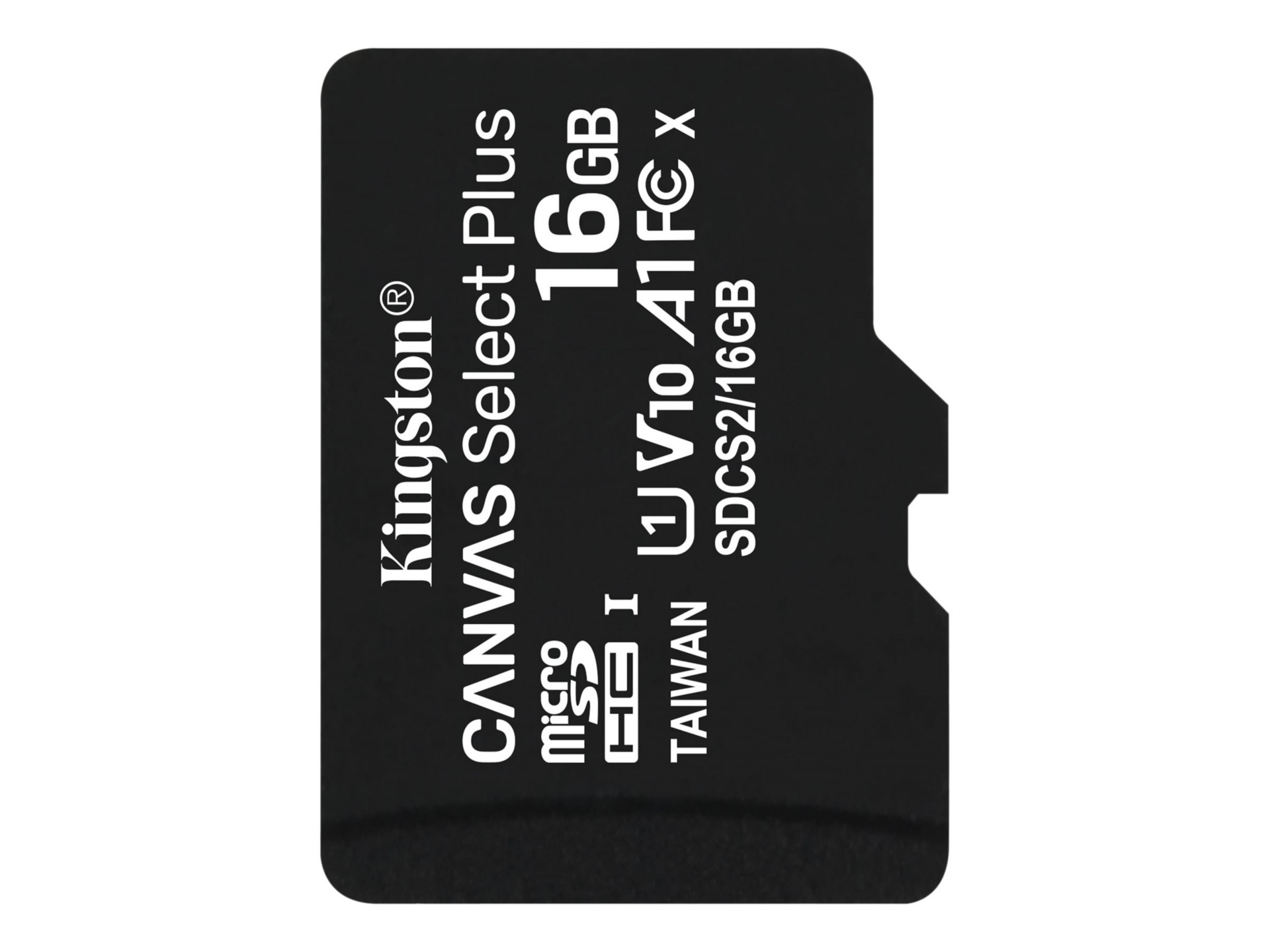 Kingston Canvas Select Plus - flash memory card - 16 GB - microSDHC UHS-I