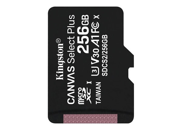 KINGSTON 256GB MICROSDXC CL10 W/OADP