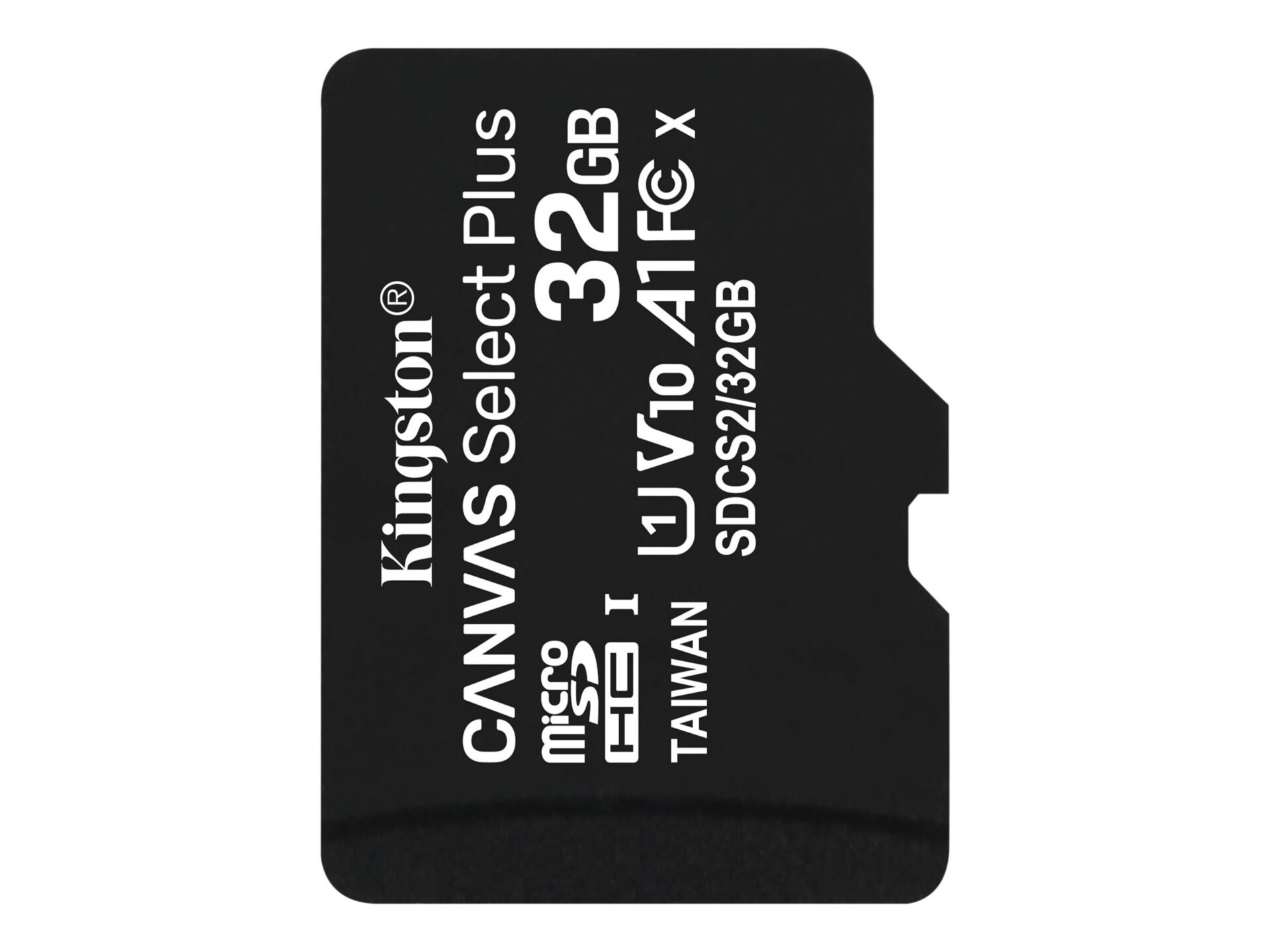 Kingston Canvas Select Plus - flash memory card - 32 GB - microSDHC UHS-I