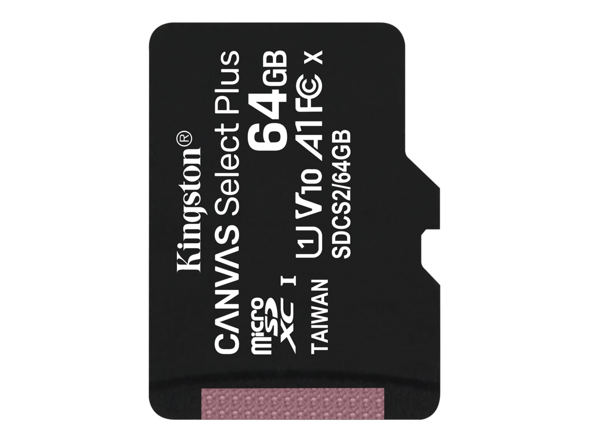 Kingston Canvas Select Plus - flash memory card - 64 GB - microSDXC UHS-I