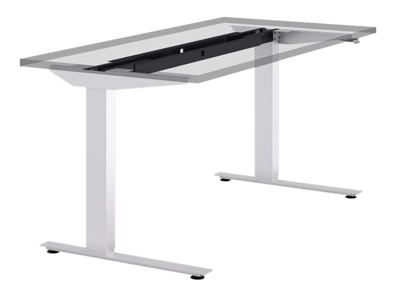 Humanscale eFloat Lite Sit/Stand Desk for Rectangular Top - Silver