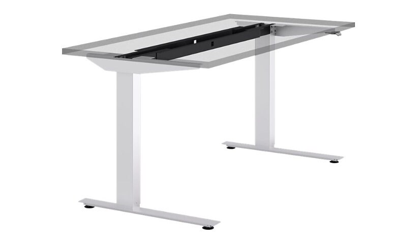 Humanscale eFloat Lite Sit/Stand Desk for Rectangular Top - Silver
