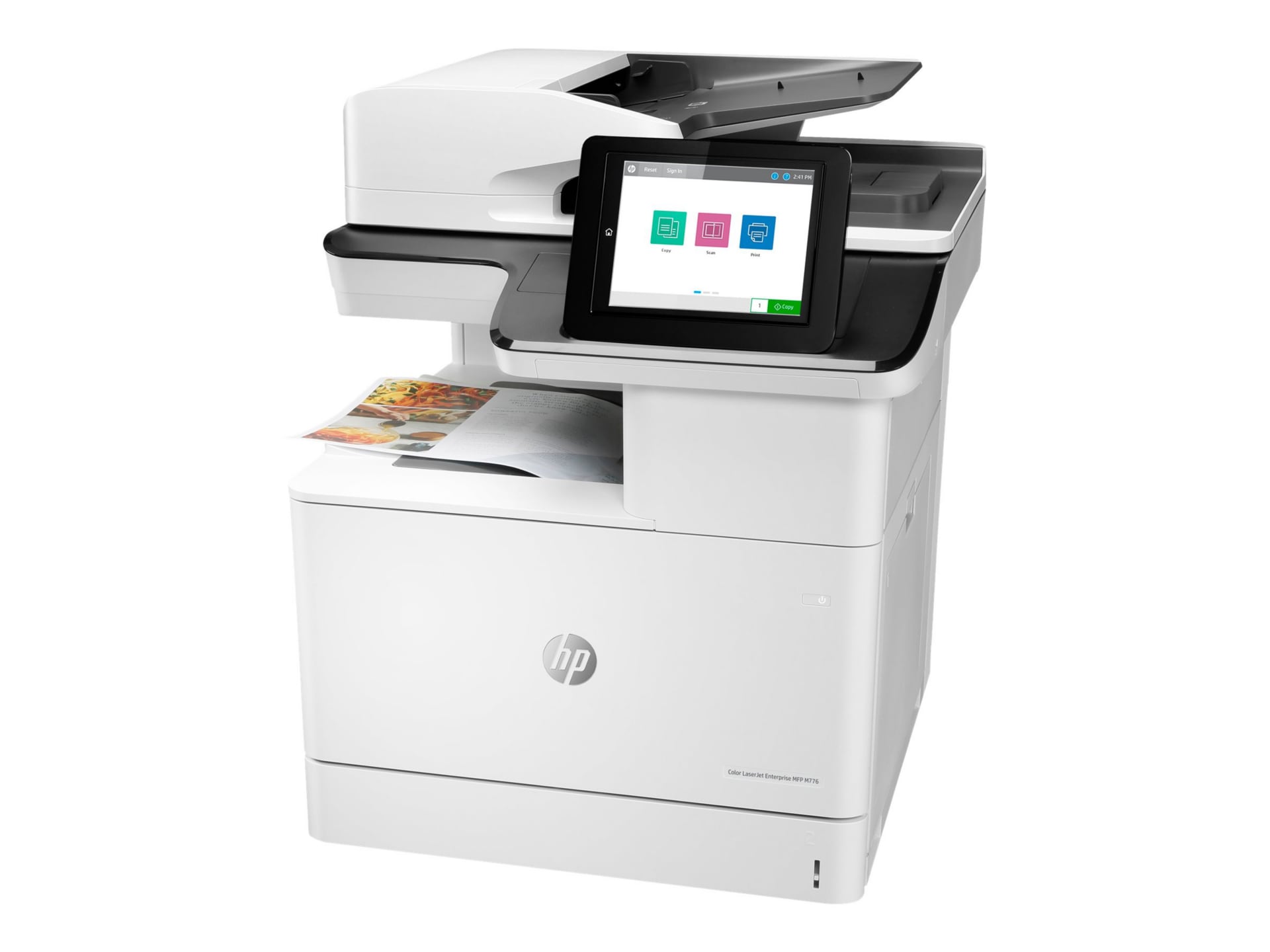 HP LaserJet M776 M776dn Laser Multifunction Printer-Color-Copier/Scanner-46 ppm Mono/46 ppm Color Print-1200x1200