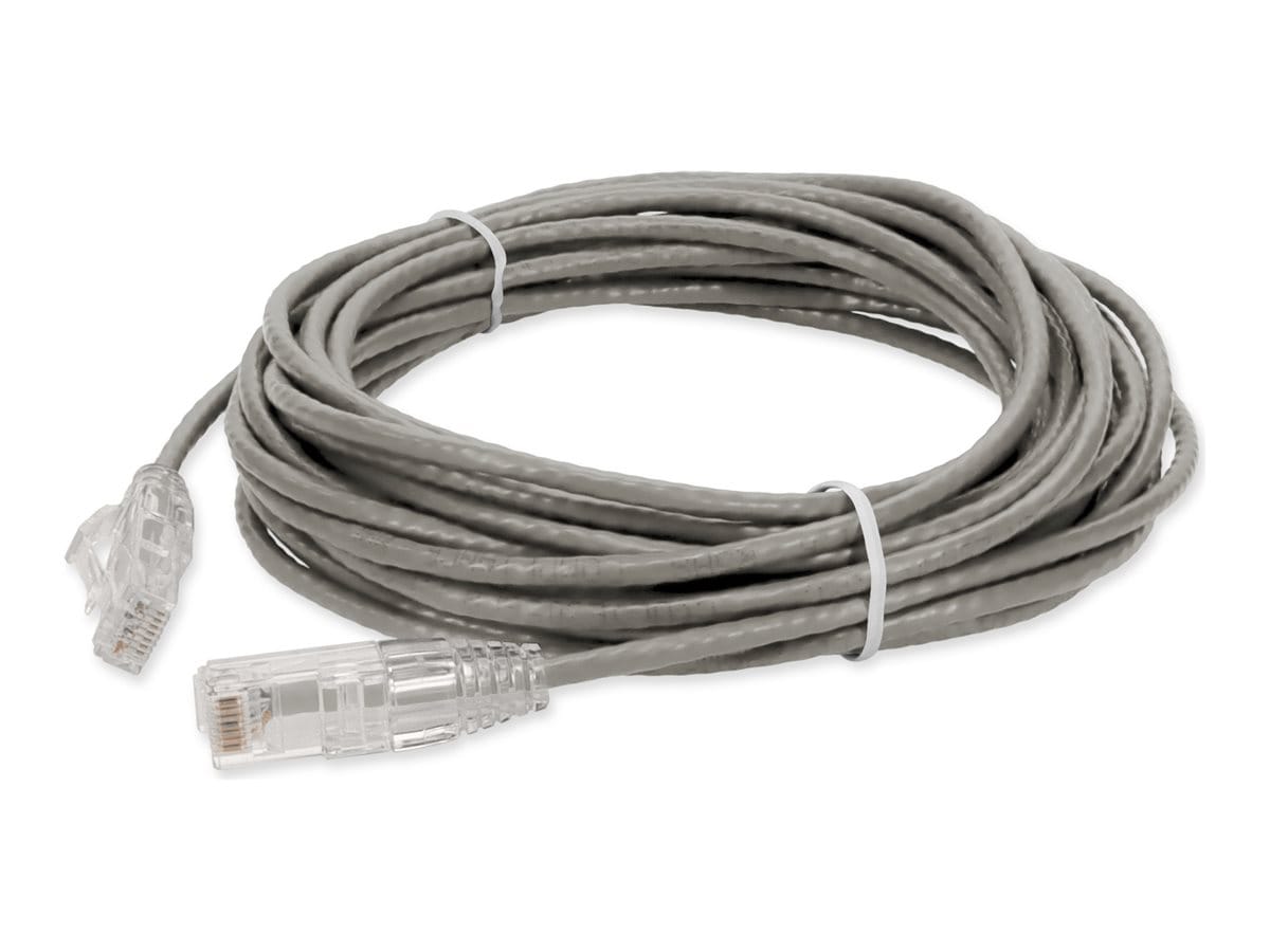 Proline 50ft Gray CAT 6 Slim PVC Ethernet Cable Snagless Clear-Claw RJ-45 M/M